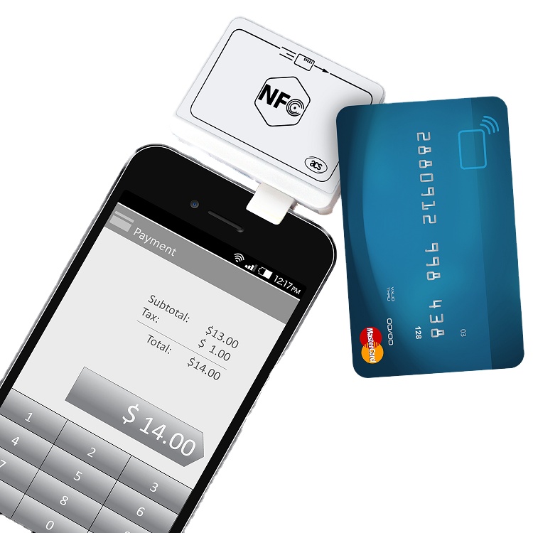 Android разъем для наушников EMV IC чип кредитный Мобильный смарт-кард-ридер ACR35