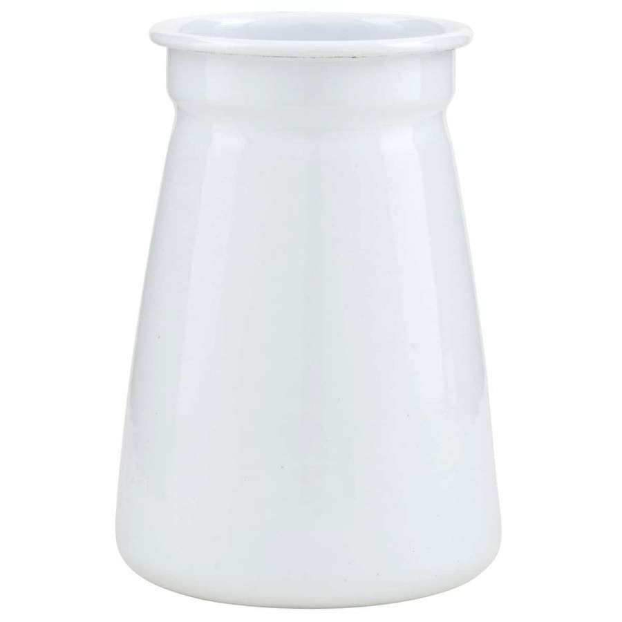 White china tall luxury expensive decor fancy antique enamel metal tin iron plant flower vase for lobby restaurant