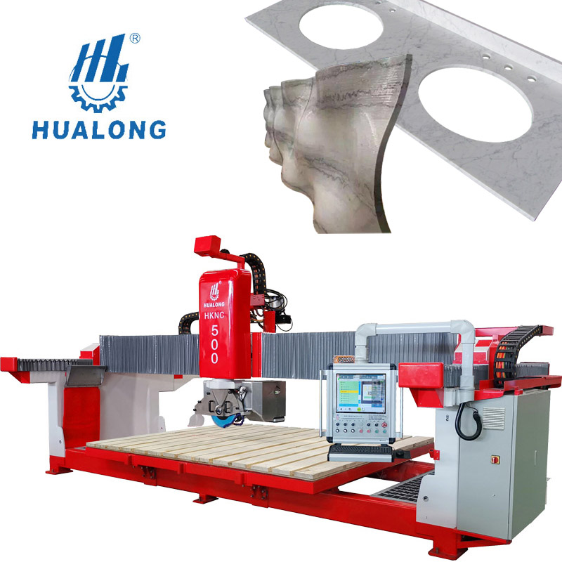 HUALONG; stonemachinery HKNC-500 cnc пила для резки камня 5 оси мрамора гранита резки