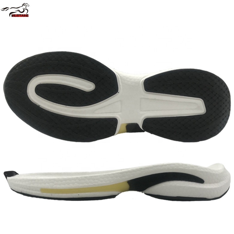 Mustang Factory Wholesale Rubber Running Shoe Soles Lightweight High Elastic EVA Sports Shoes Soles For Mongolia Portugal