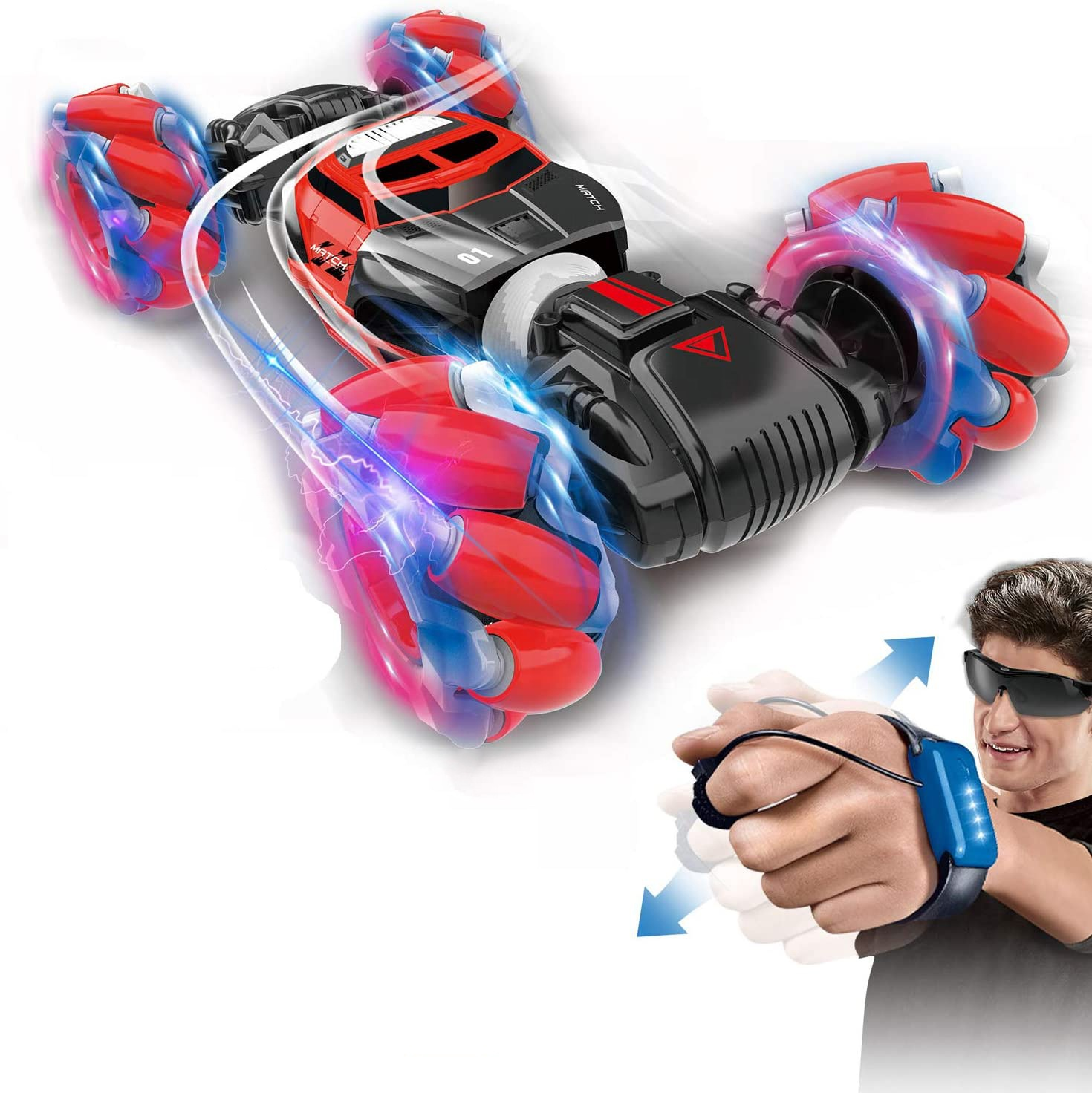 Zhenguang ручной жесты дистанционного автомобиля Carro De Controle Remoto De Drift 4WD часы управления Rc трюк автомобиль игрушка для детей