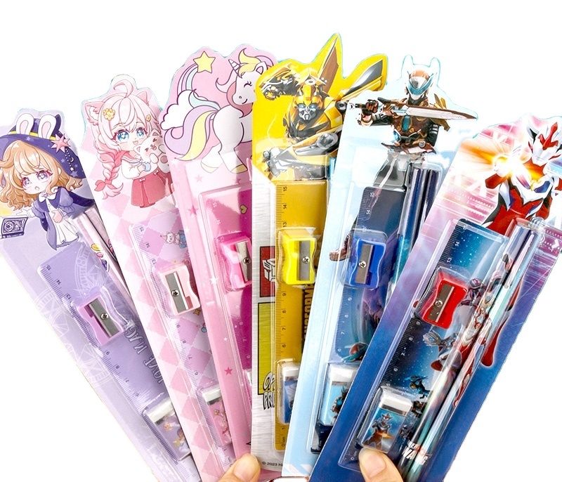 School Supplies From China Statinery' School Stationery Latest unicorn Stationery Set Fancy Stationery for Kids Study Kit