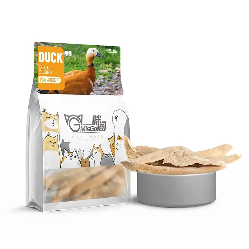 Cat Freeze-Dried Meat Snacks Pet Staple Food Cat Food Products Kitten Chicken Breast Duck Snacks Chicken cubes