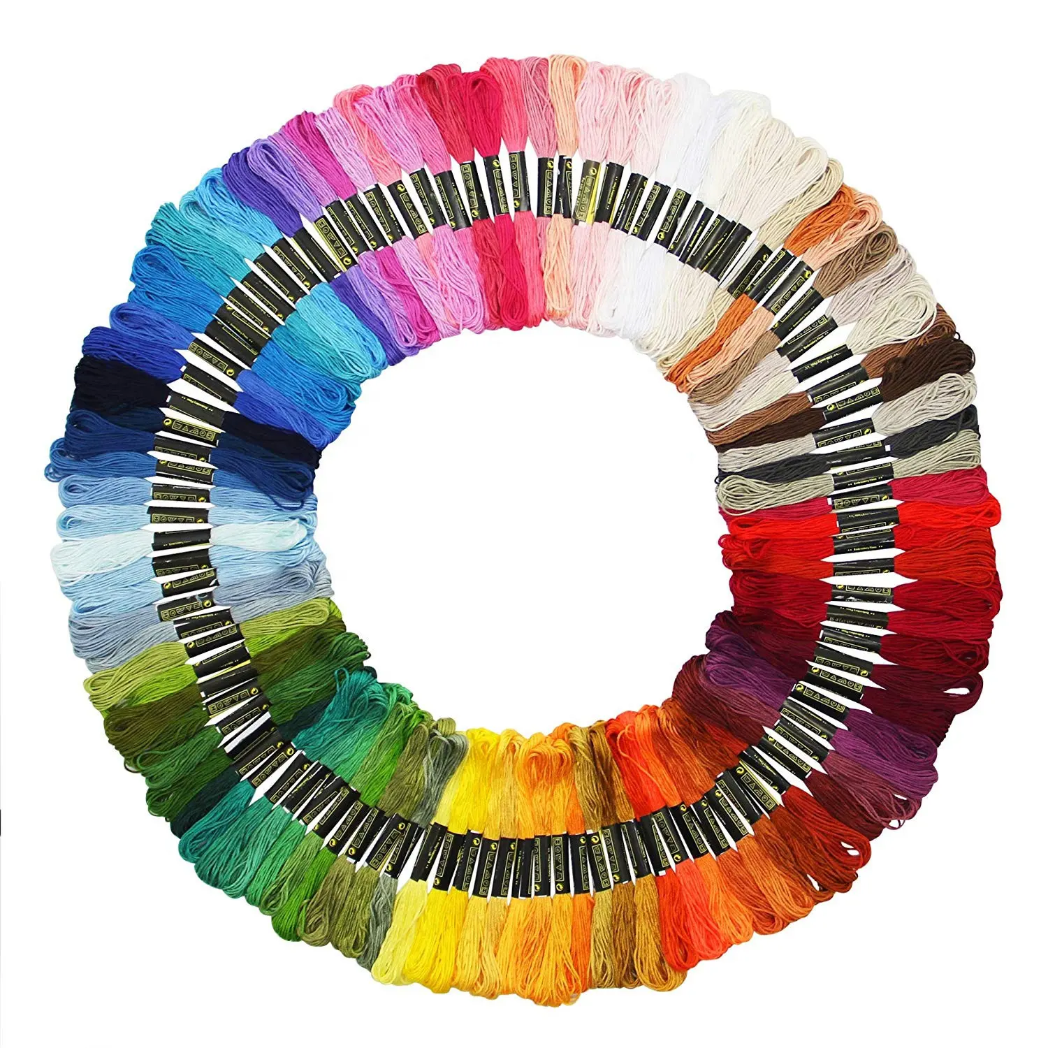 50/100 разноцветные косынки из ниток для вышивки, спицы для вязания, браслеты, цветные нитки для вышивки крестиком, хлопковые косынки для шитья