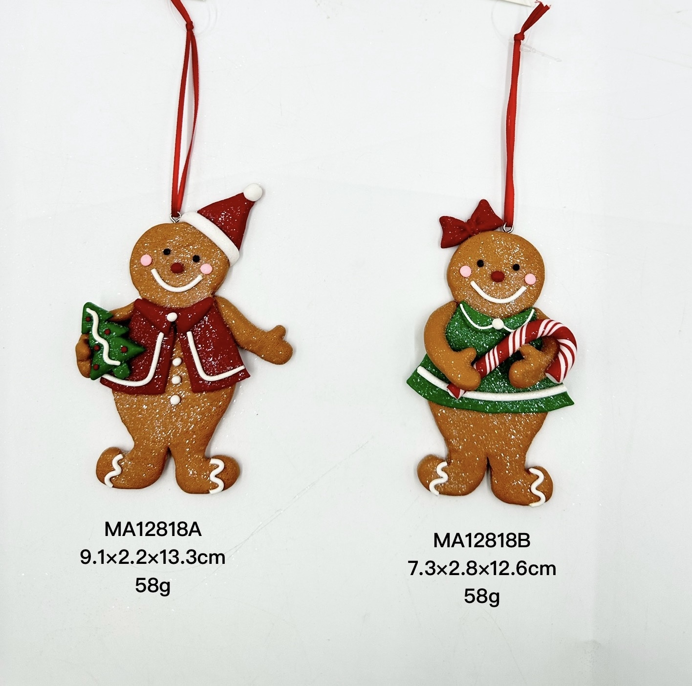 HOT SALES clay dough GINGERBRED for christmas decorations