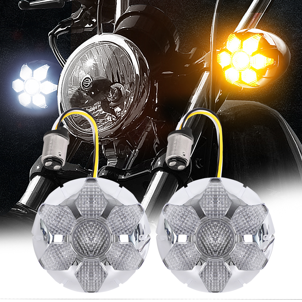 26W high performance LOYO unmatched comet design motorcycle turn signal DRL indicator running light with built-in EMC for Harley