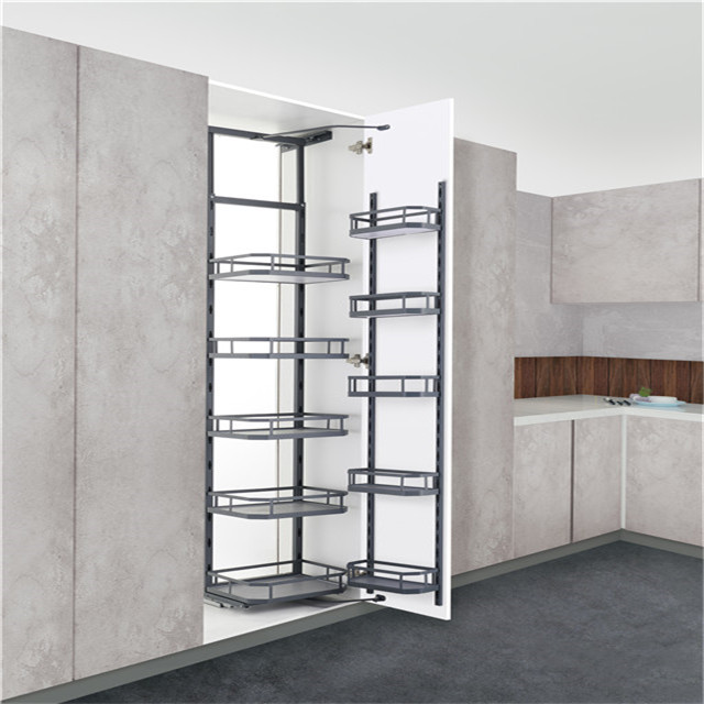 Cupboard Slide Out Pantry Unit Magic Corner Pull Cabinets Storage Basket Cabinet Sliding Rack Organizer In Kitchen Dommagic