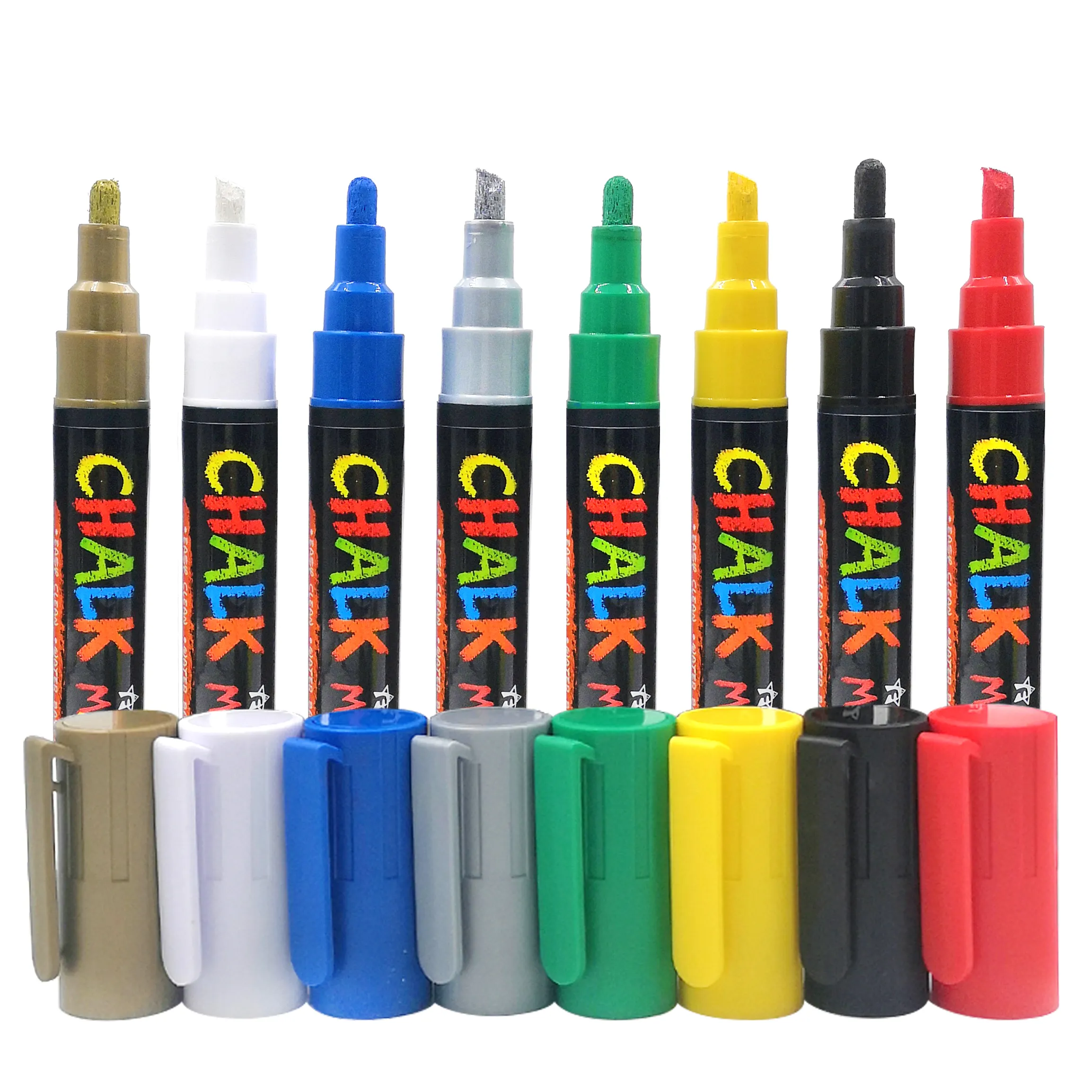 New Pen Shape Liquid Chalk Pen For Blackboard Sticker Erasable Markers
