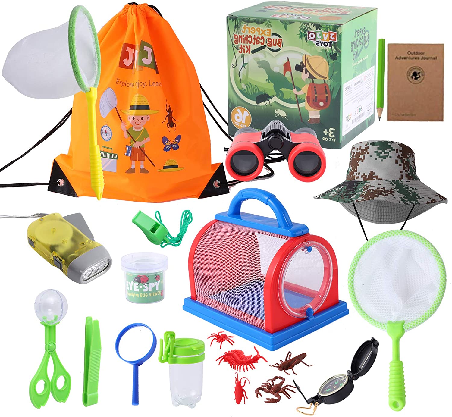 OEM&ODM Kids Kit - 16 Pcs Outdoor Exploration Bug Catching kit for Kids Camping Toys Outdoor Toys for Kids Includes