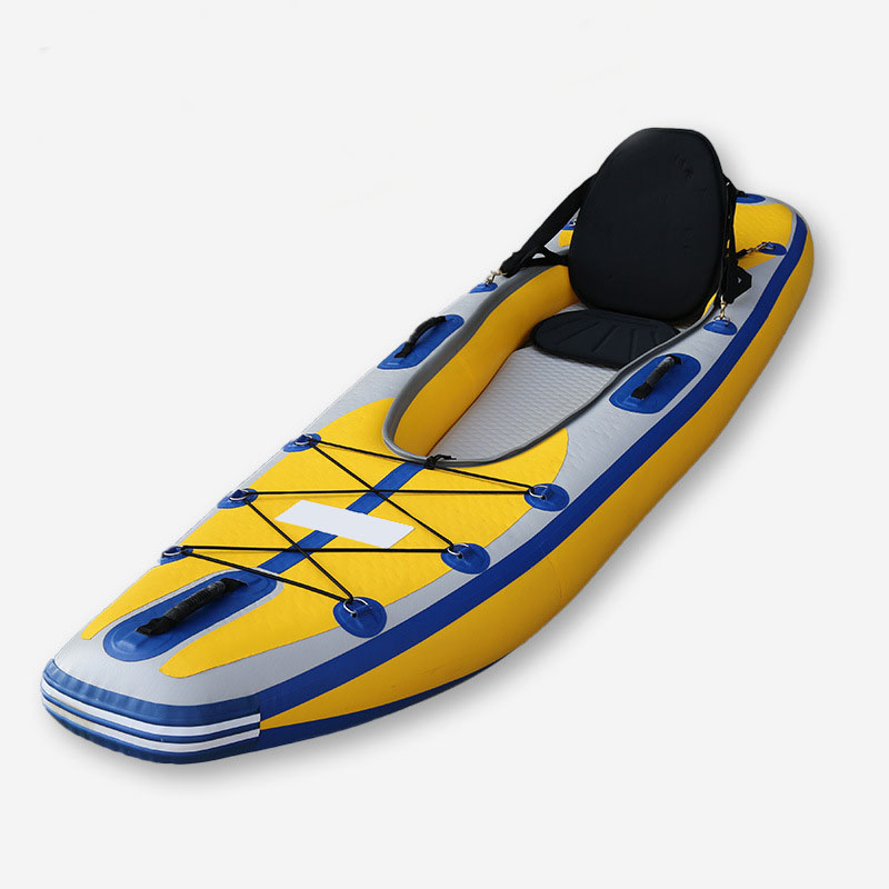 2.7m drop stitch material one person racing rubber inflatable folded kayak float