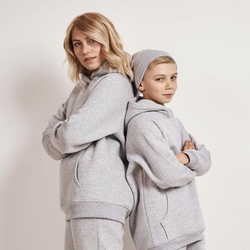Embroidered Hoodie and Sweatpants Two Piece Set Sweatsuit Mommy and Me Sets Kids Jogger Sweatsuit Casual Loose Hoodies Set