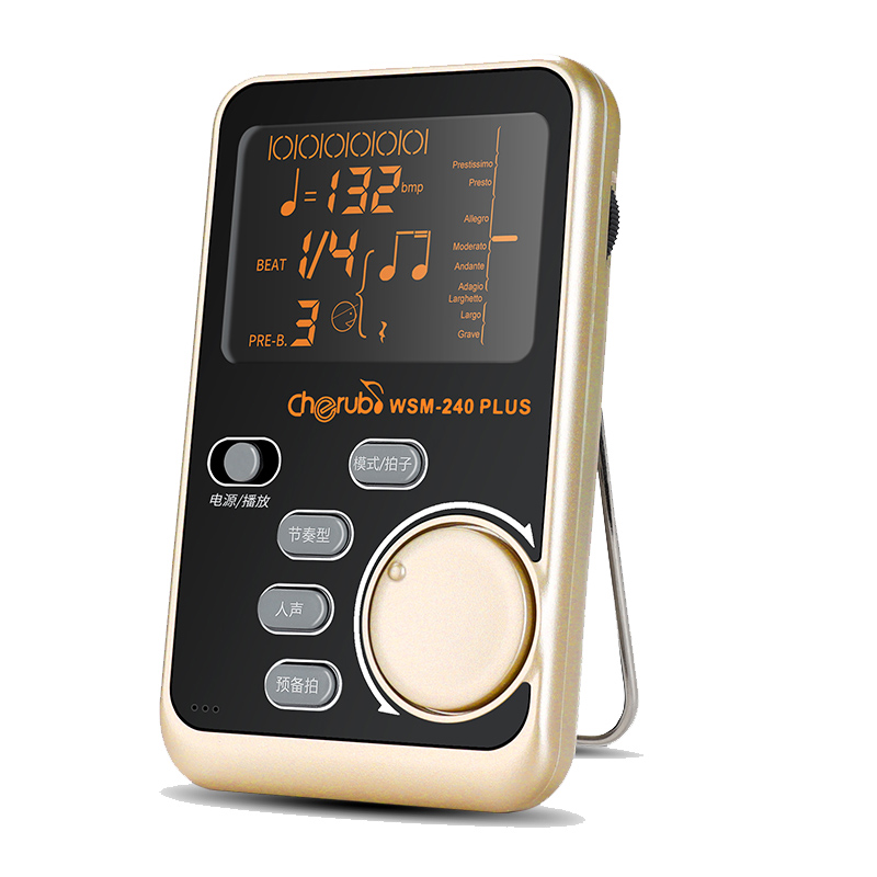 OEM Multi-function musical instrument electronic Metronome tuner for piano guitar