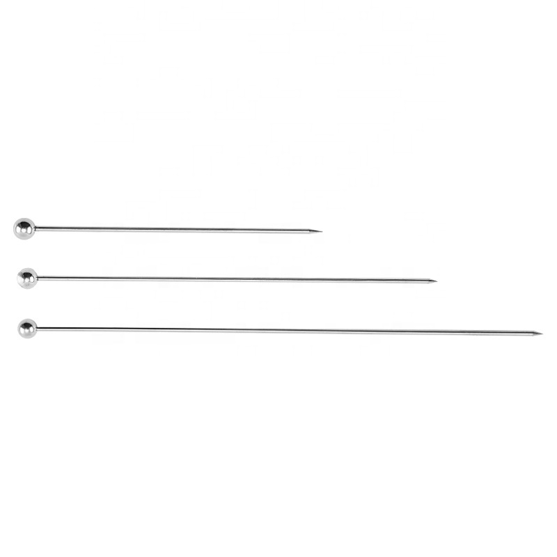 Reusable 304 Stainless Steel Metal Cocktail Skewers Toothpicks Cocktail Martinis Picks for Olives Appetizers Sandwich