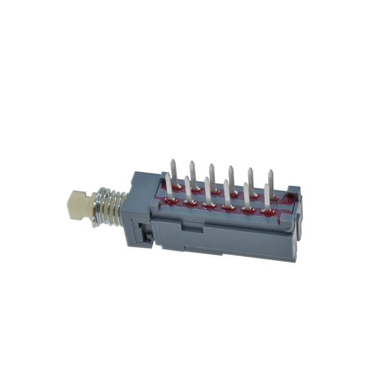 PCB Mount Push Button Switch MPN 0.1A 30VDC 4 Poles 10E4