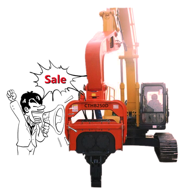 CTHB hydraulic vibratory hammer pile driver for construction site