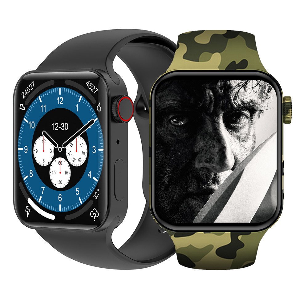 D7 Pro Smart Watch Women Men Heart Rate IP68 Waterproof BT Call Sports Smartwatch Watch 7 44mm Rotary Button Wireless Charging