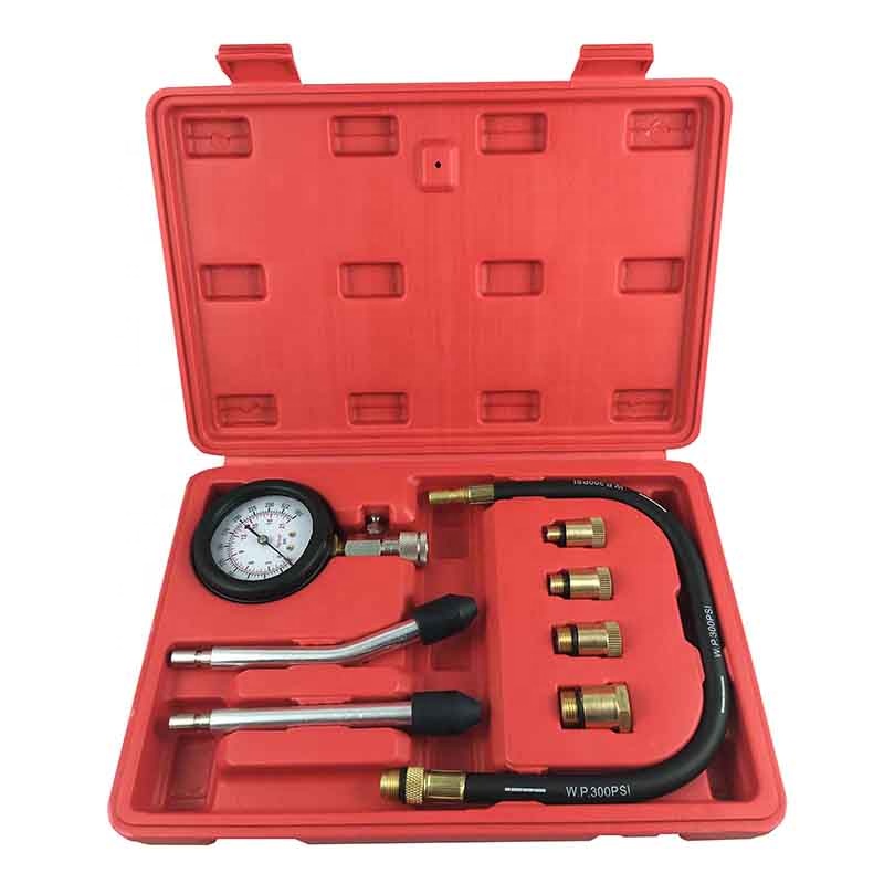 SUGETOOLS для бензиновых двигателей, мотоциклов, автомобилей, грузовиков, 8 шт., тестер давления сжатия цилиндра бензинового двигателя