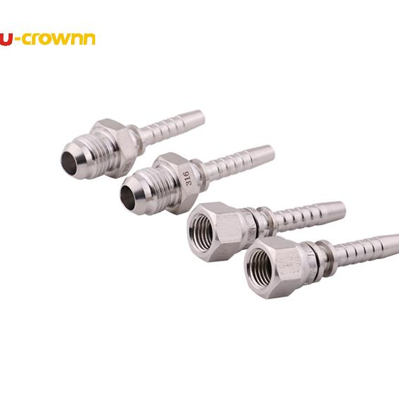 Wholesale Price Stainless steel JIC female thread straight 74 degree flare hydraulic hose fittings