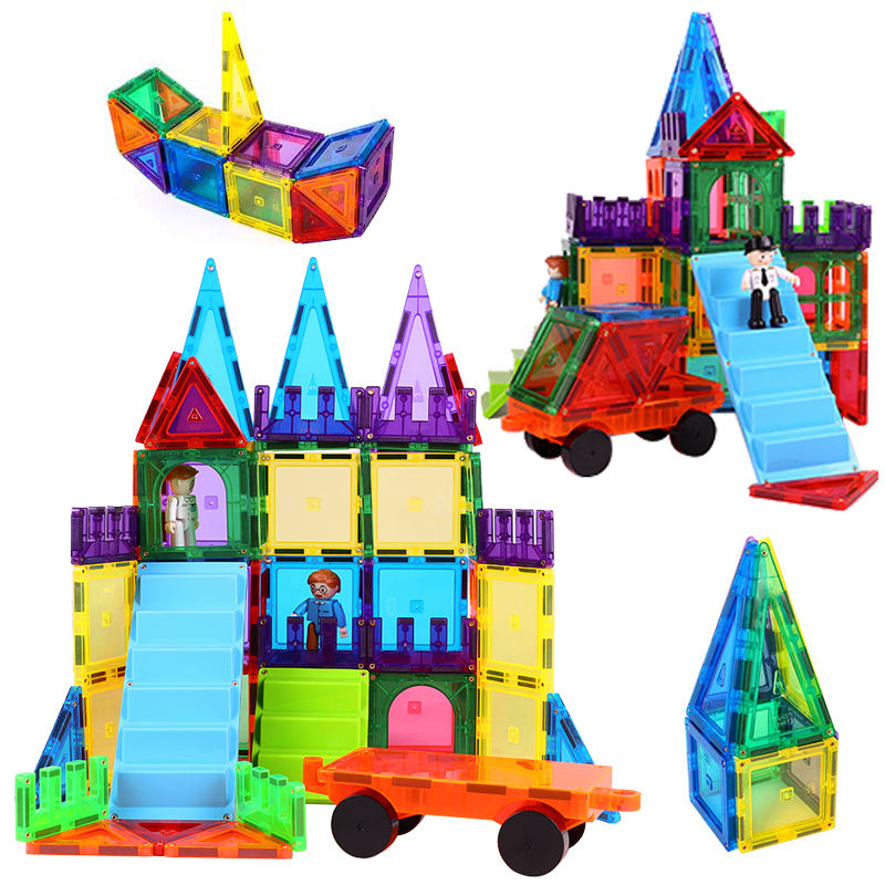 Online hot sale magnet building tiles magnetic blocks toys for child wholesale hot toys&baby games magna tiles educational