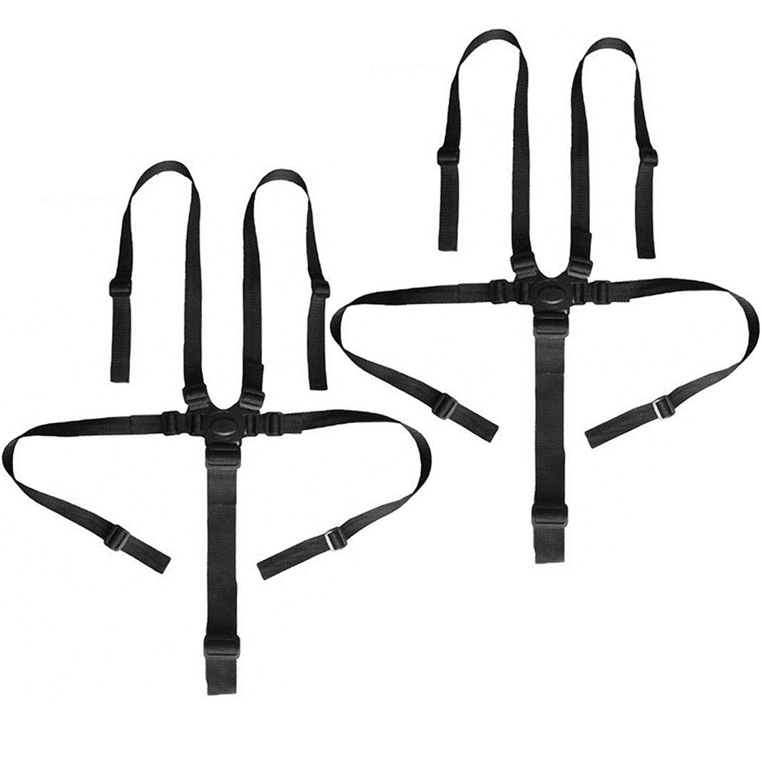 2 Pack Adjustable Baby Seat 5 Point High Chair Straps Universal Holder Kids Pushchair Toddler Belt Safety Harnesses & Leashes