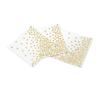 custom printing dot foiled decoration specialty disposable paper napkin