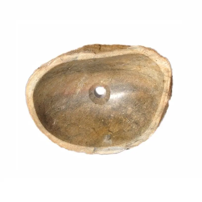 Wholesale Cheapest Natural River Rock Stone Vessel Sink