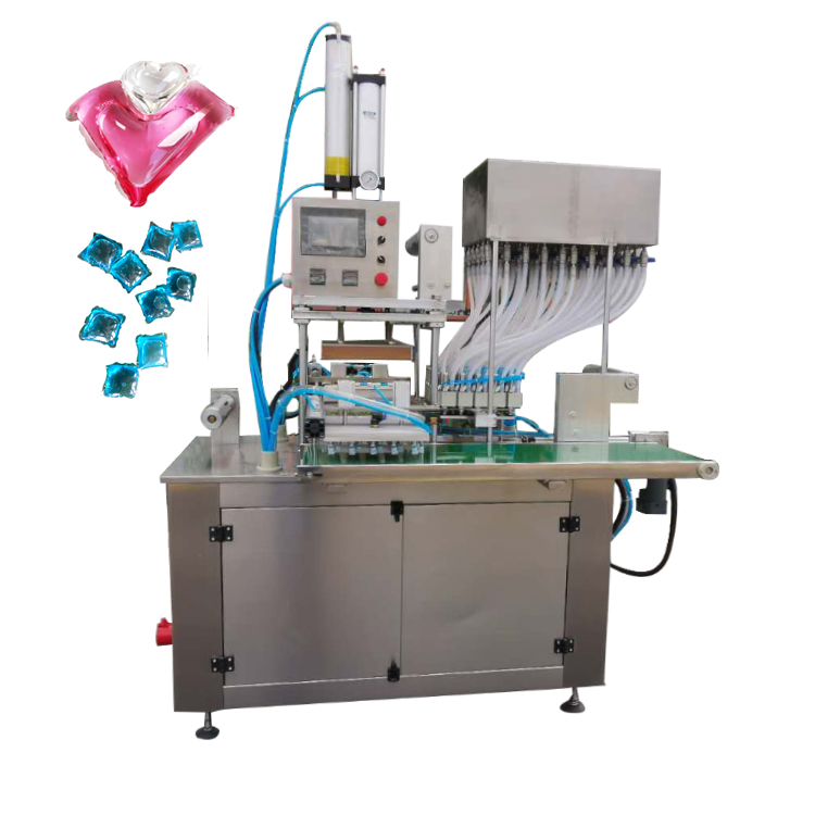 PVA soluble film water soluble film detergent gel packing machine laundry capsule filling forming sealing machine