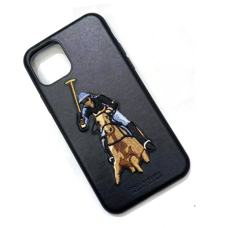 POLO Оригинальный чехол с вышивкой для iPhone 12Pro, кожаный чехол для мобильного телефона с защитой от падения для Iphone 11Pro Max ZY-285