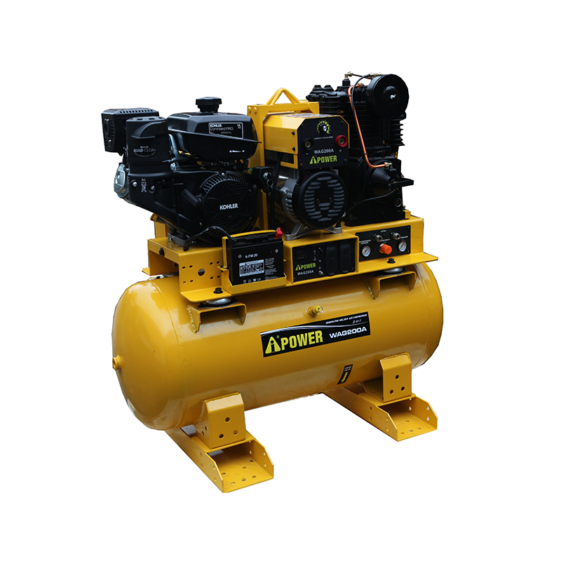 Горячая продажа 3 в 1 мулт-функция Aipower 200A 5 кВт Воздушный компрессор сварочный генератор