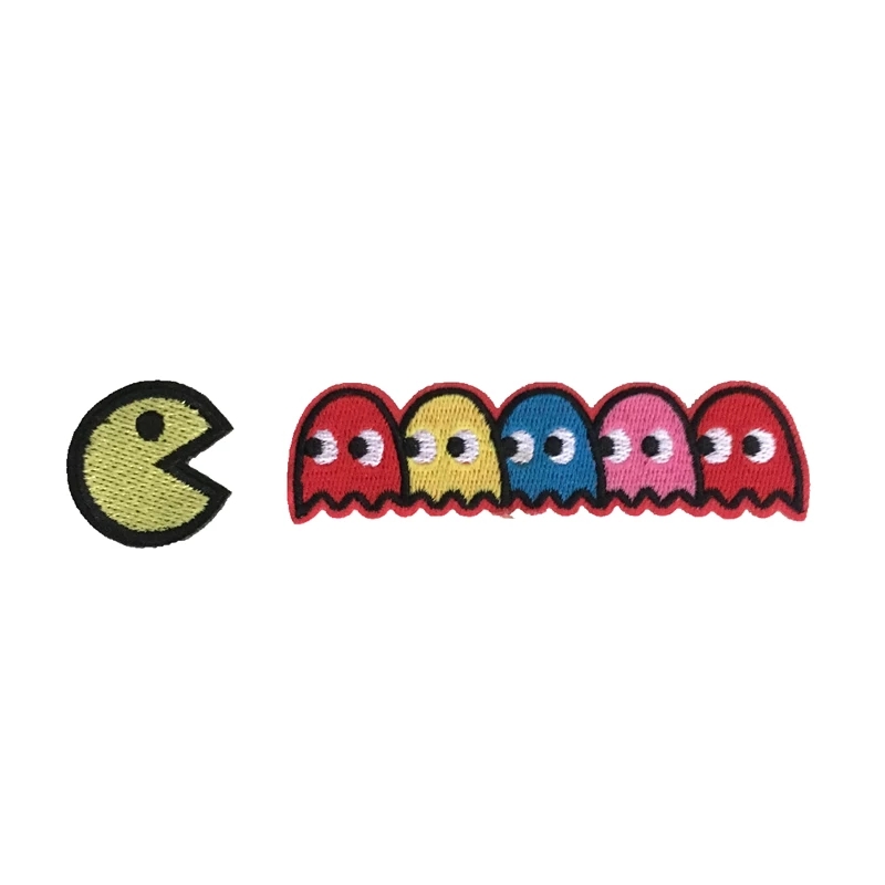 Pacman Eisen Auf патчи фанки Ретро 80s speief патчи для одежды, обуви, сумок и утюг на вышитые аппликации знак