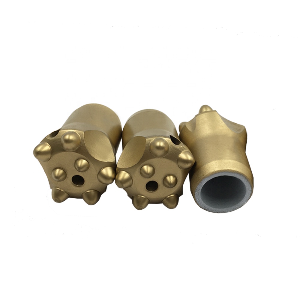 SINODRILLS Multi Function Peru 11 degree tapered gold drill bit brocas conicas de 36mm y 38mm