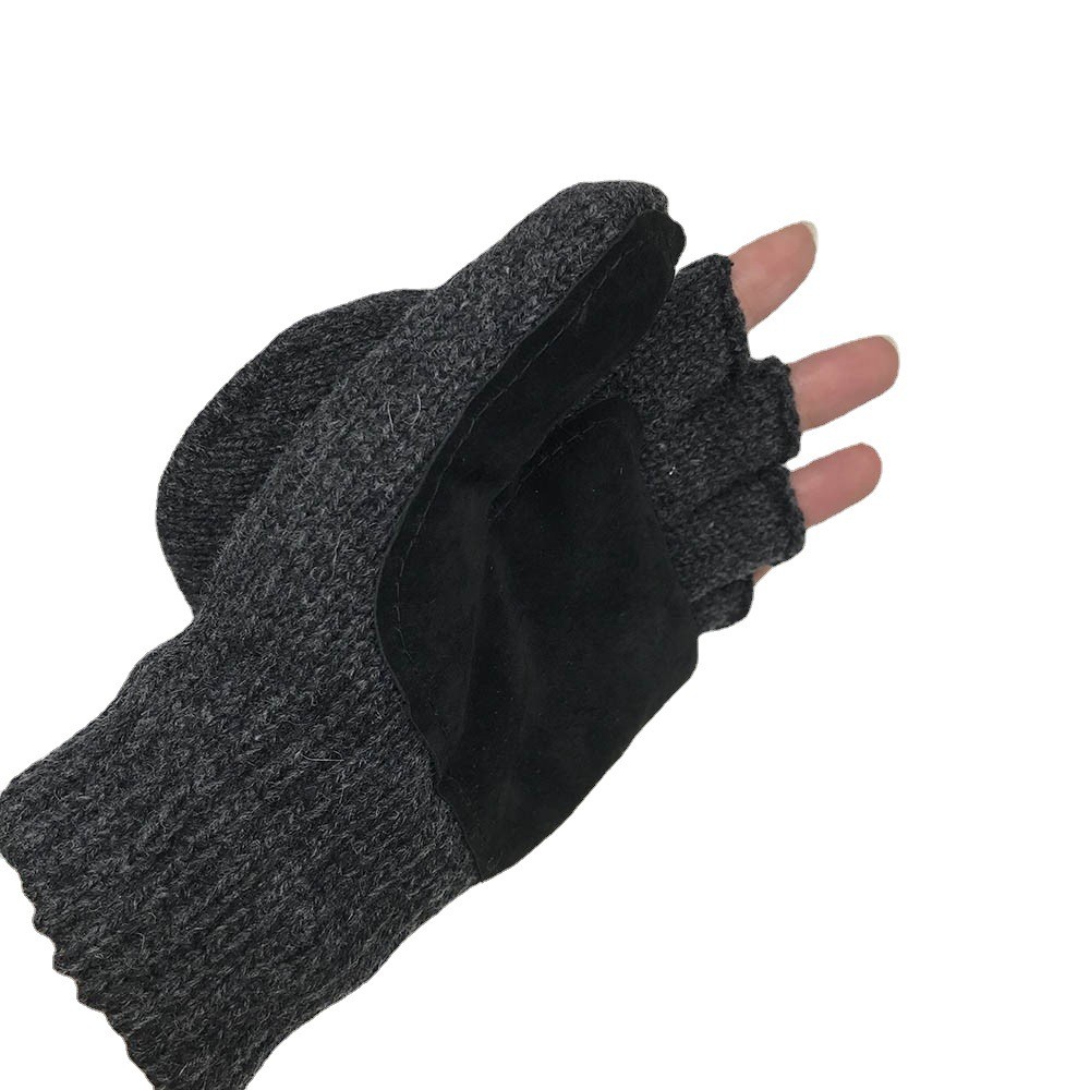 Best & Wecan 3M Thinsulate зимние вязаные варежки с полупальцами из шерсти и хлопка