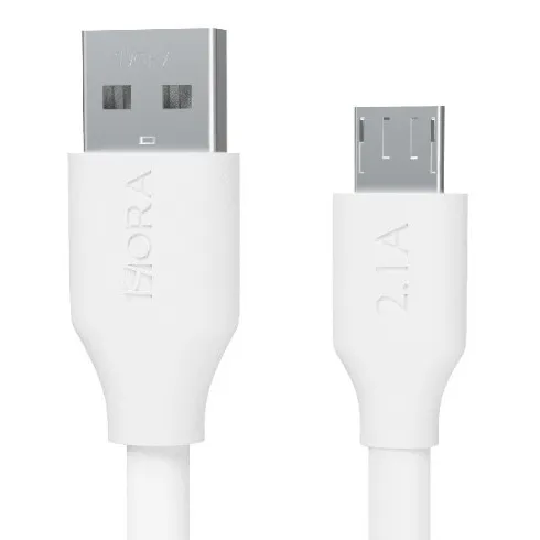 1HORA USB 2.0 Cable V8 Cable Quick Charge USB-C Fast Charging Smart Data Cable Compatibility with Cellphone and Tablet