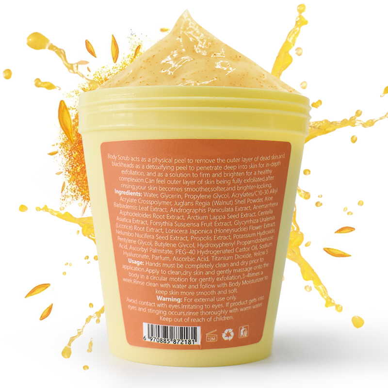 gold body scrub VC Niacinamide Peeling Chicken Skin Exfoliating Cleansing Body Scrub