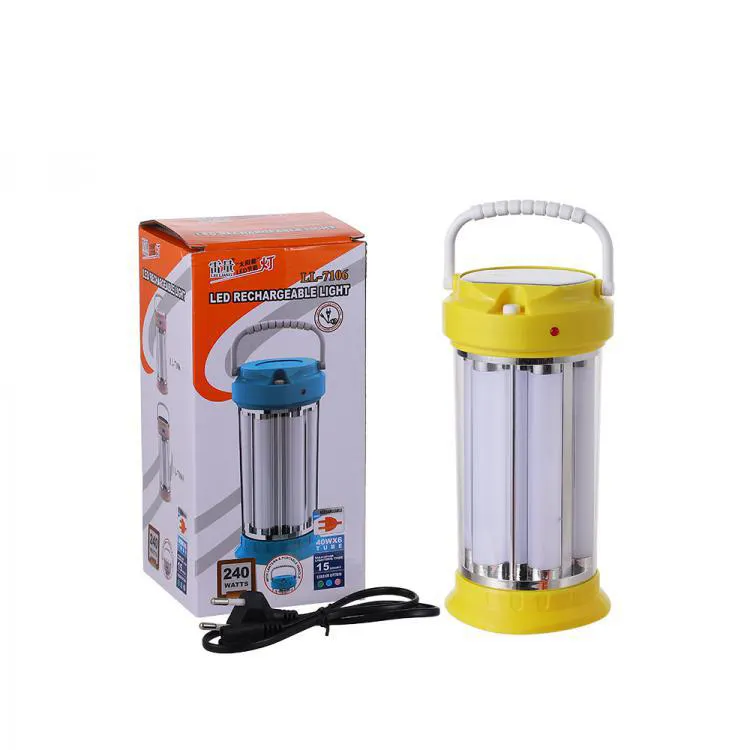 2020 new plastic rechargeable emergency light for camping