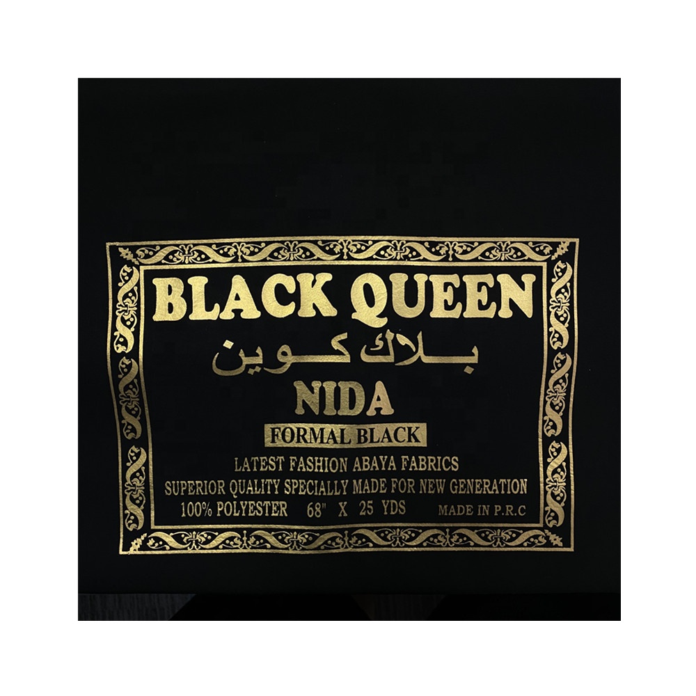 Корейская/официальная черная nida ткань для abaya