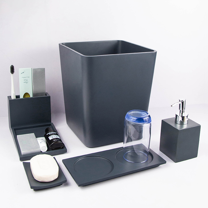 Hotel home home European style wash cup bathroom supplies kit bathroom toothbrush holder soap dish tray set