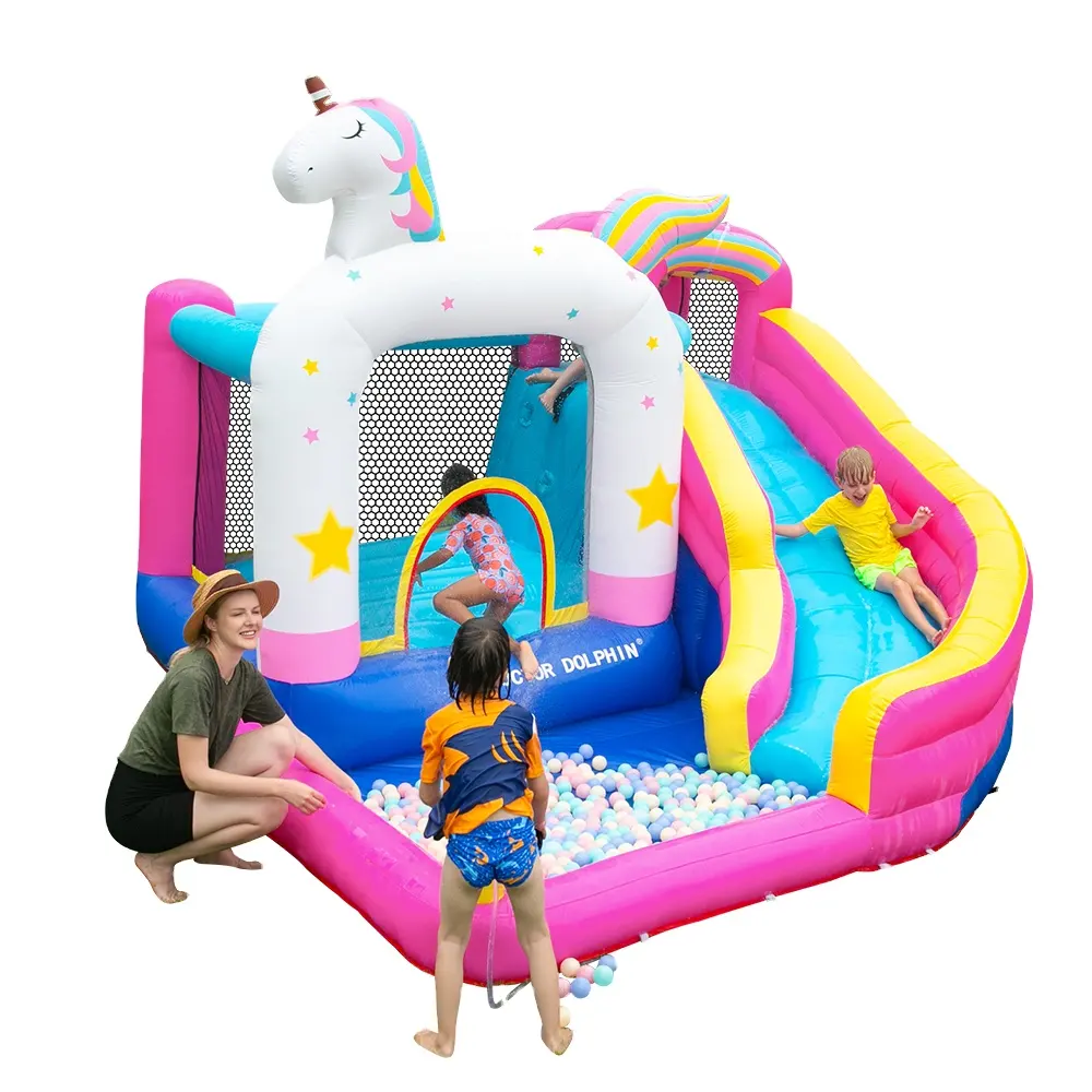 Hot Sale Manufacturer CE Kid Party Inflatable Jumping Bounce Castle Unicorn Bouncy House