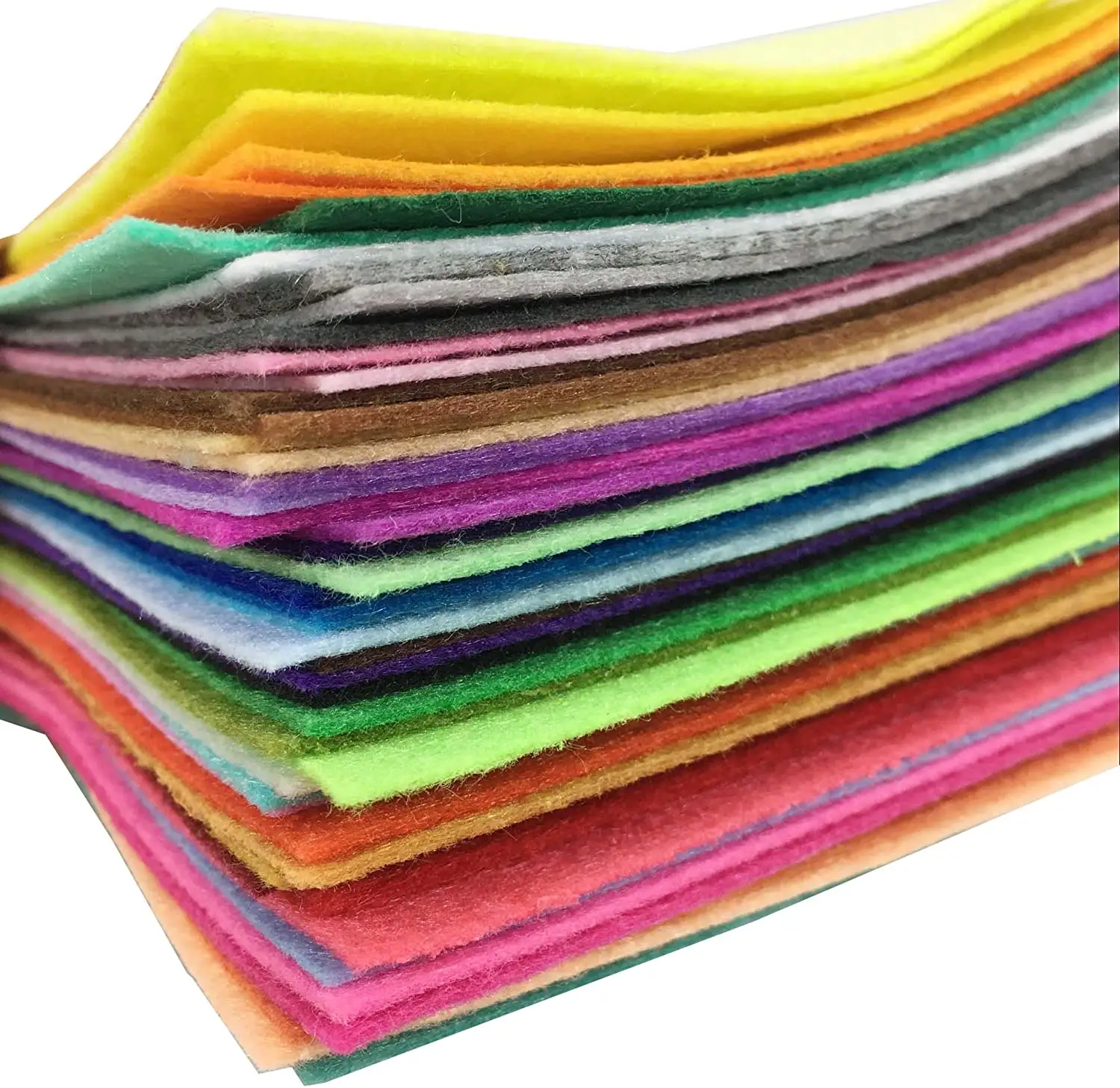 cheap plush felt fabric soft thin 160gsm 180gsm Polyester color craft felt roll