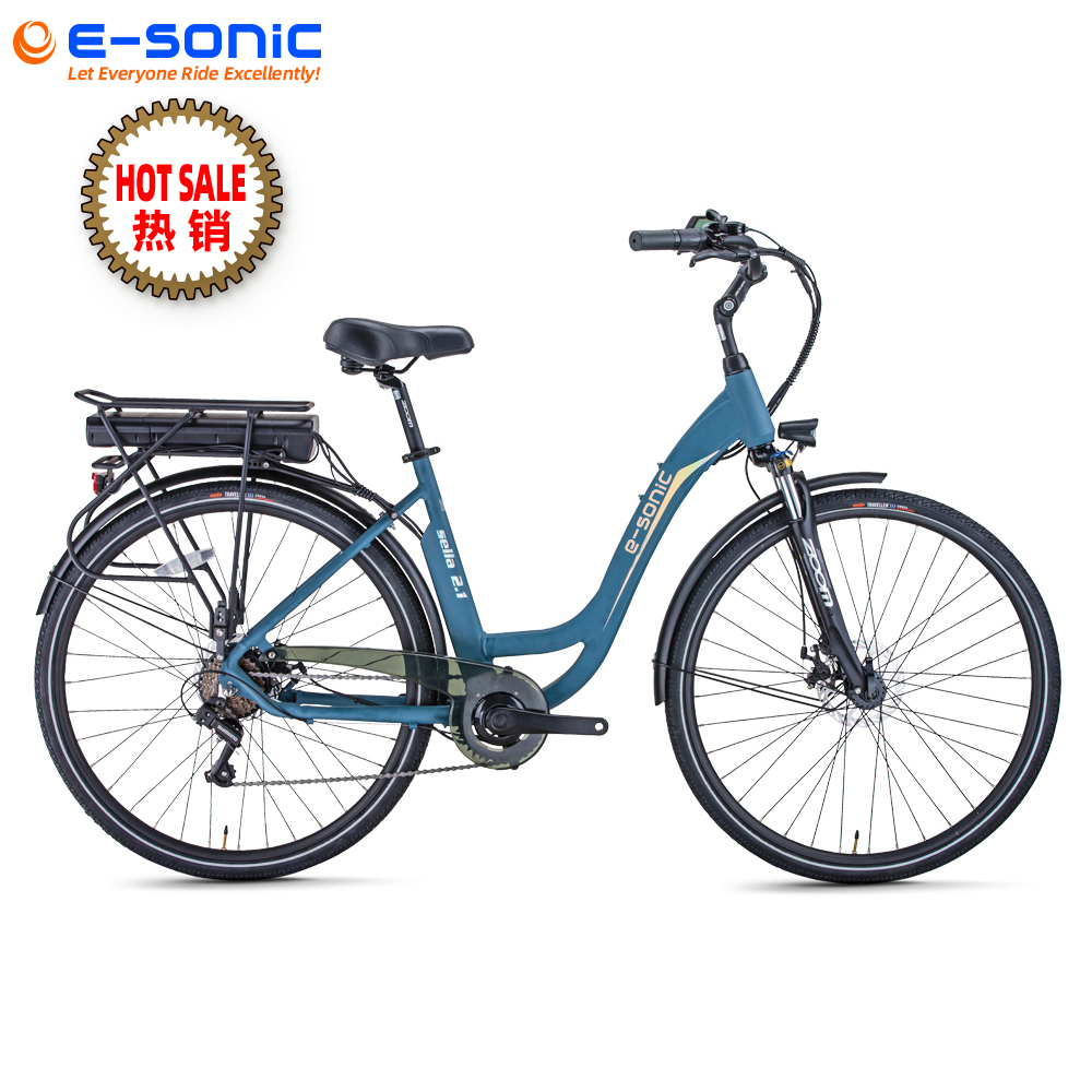 New model city ebike jaunty iCity electric bicycle with Double Seats for two person urban ebike, ebike with modern features