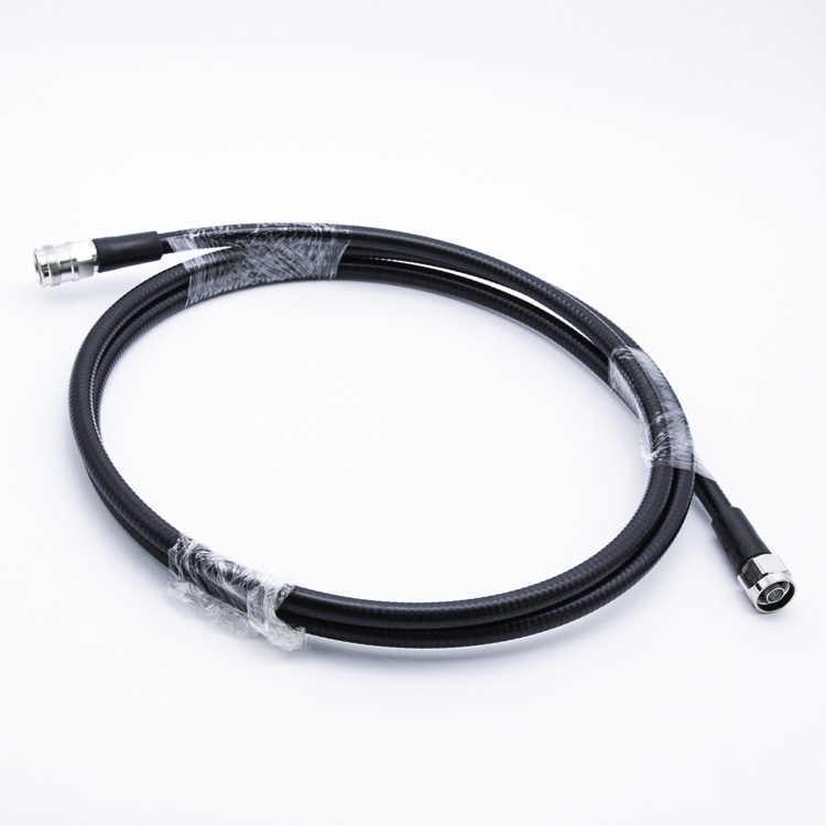 LOW PIM 3/8 superflex jumper cable,RF connector 4.3/10 female to N male, 2m