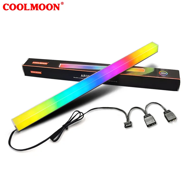 COOLMOON AR30 LED STRIP Addressable 5V ARGB light strip Double-sided light Magnetic Aluminum alloy LED light bar