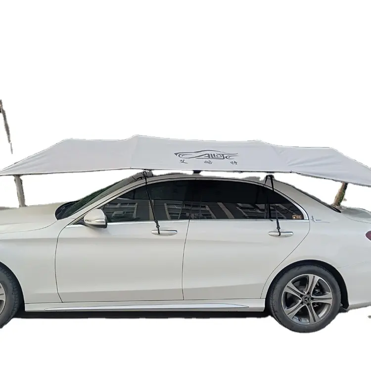 Electric Folding Effective Shading Easy Install Functional White Roof Tent Portable Umbrella Automatic Car Umbrella Shade