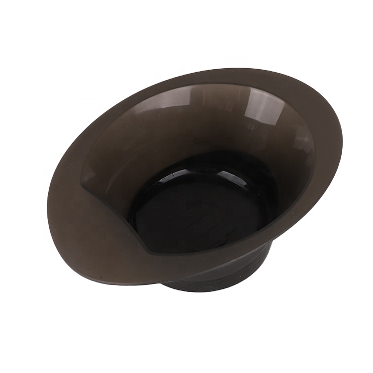 Hair Coloring Plastic Dye Mixing Transparent Bowl for Home Salon Hairdressing Tools