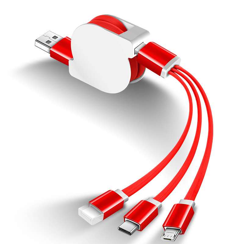 Горячая Распродажа 3 в 1 USB-кабель для зарядки Micro USB Type C кабель для передачи данных для мобильного телефона