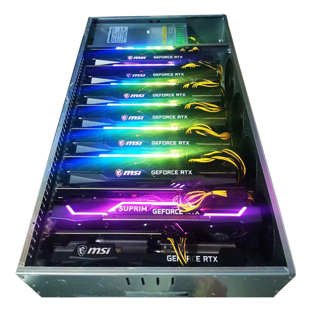 Самая низкая цена 6,5 см 8 GPU RTX 3070 Eth Майнер машина для майнинга установка узловой эфириум криптовалюты монетная ферма в наличии