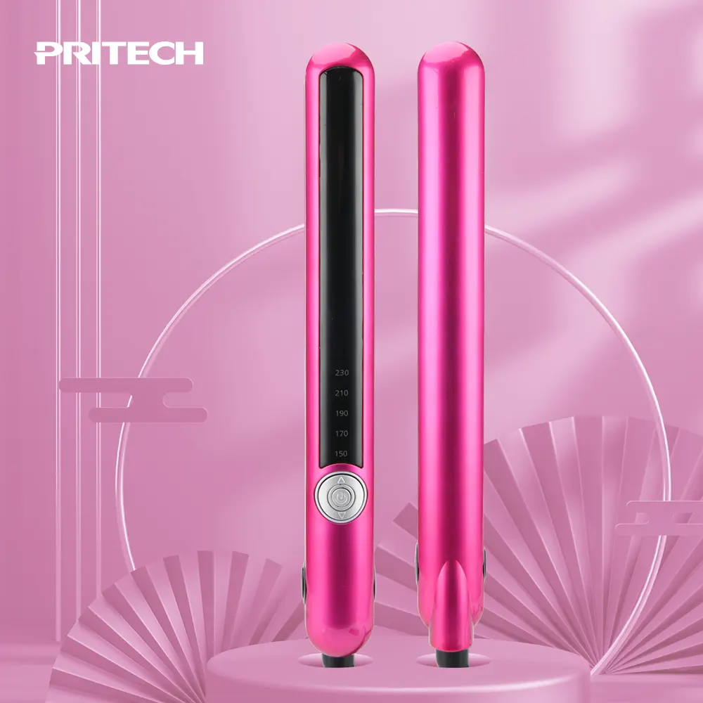 PRITECH Beauty Salon Auto Off Custom PTC Heating Element Hair Straightener Flat Iron