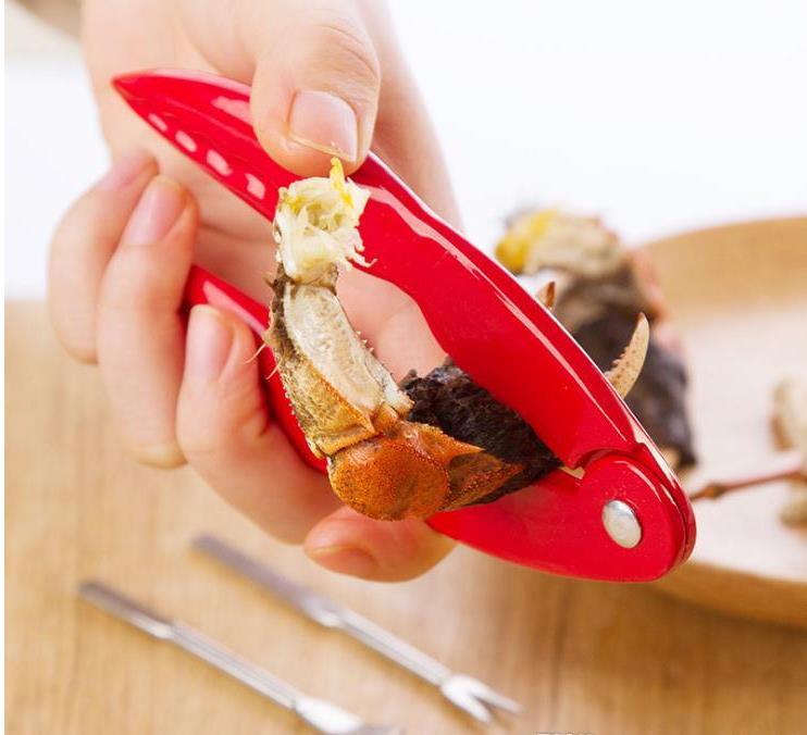 NEW Red Seafood Enameled Crab Cracker Seafood Tool Lobster Cracker Kitchen Gadgets