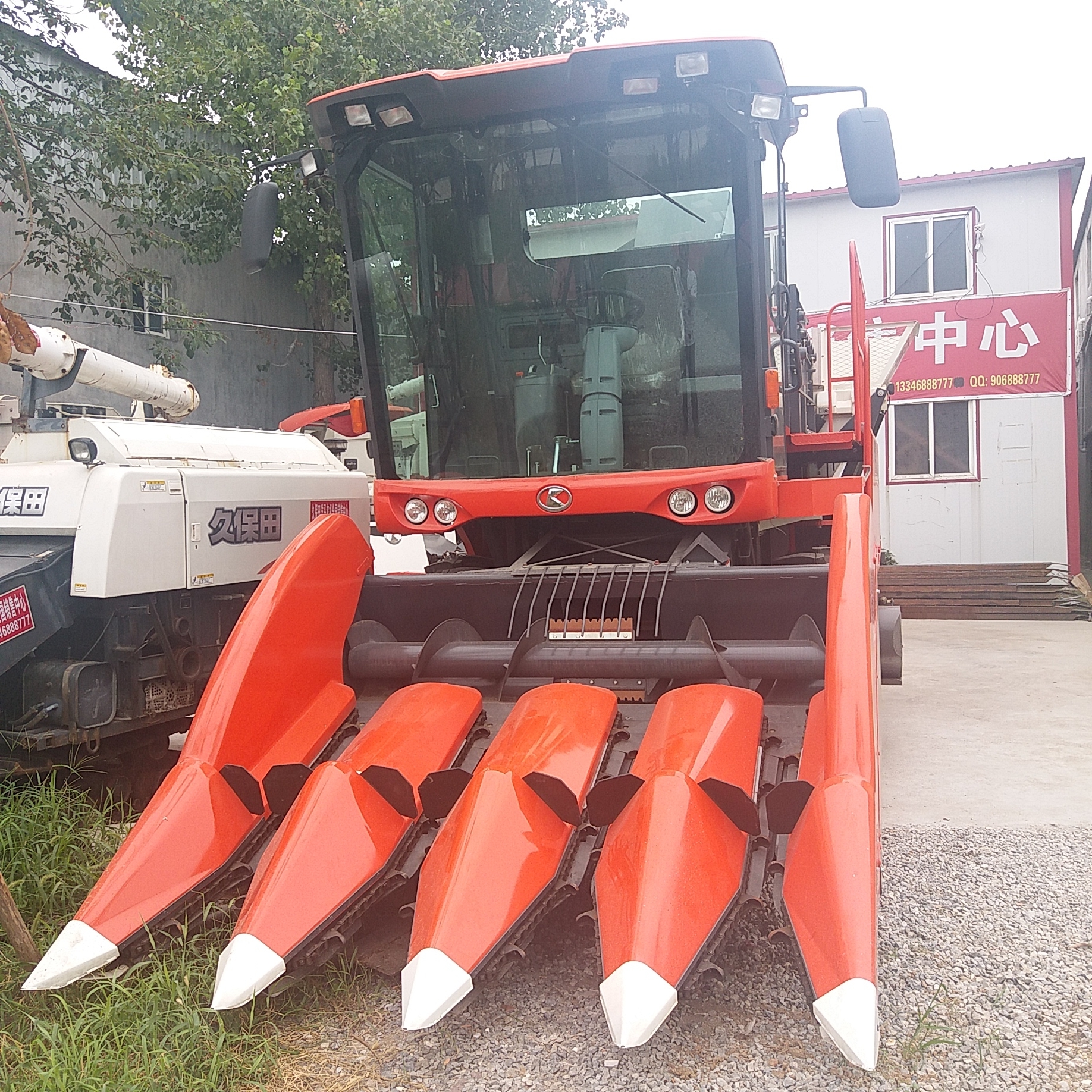Цена бренда, используемый Kubota кукурузный комбайн Kubota 4LYB-4(PRO1408Y-4) модель