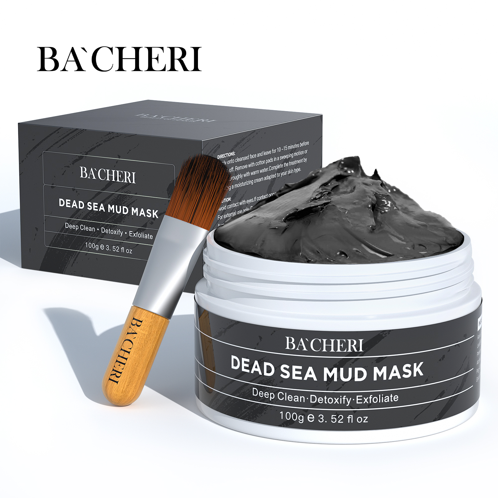 Kangrong OEM Skin Care Organic Deep Cleansing Blackheads Remover Moisturizing Kaolin Dead Sea Mud Mask Clay Mask